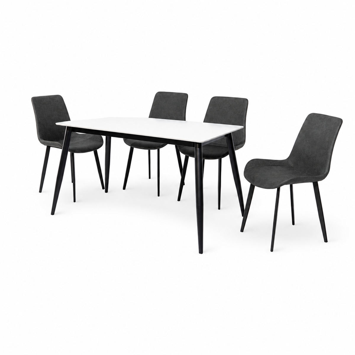 Dining Set (Set 1+4) 11931-DTL1200 + 11931DC/GY