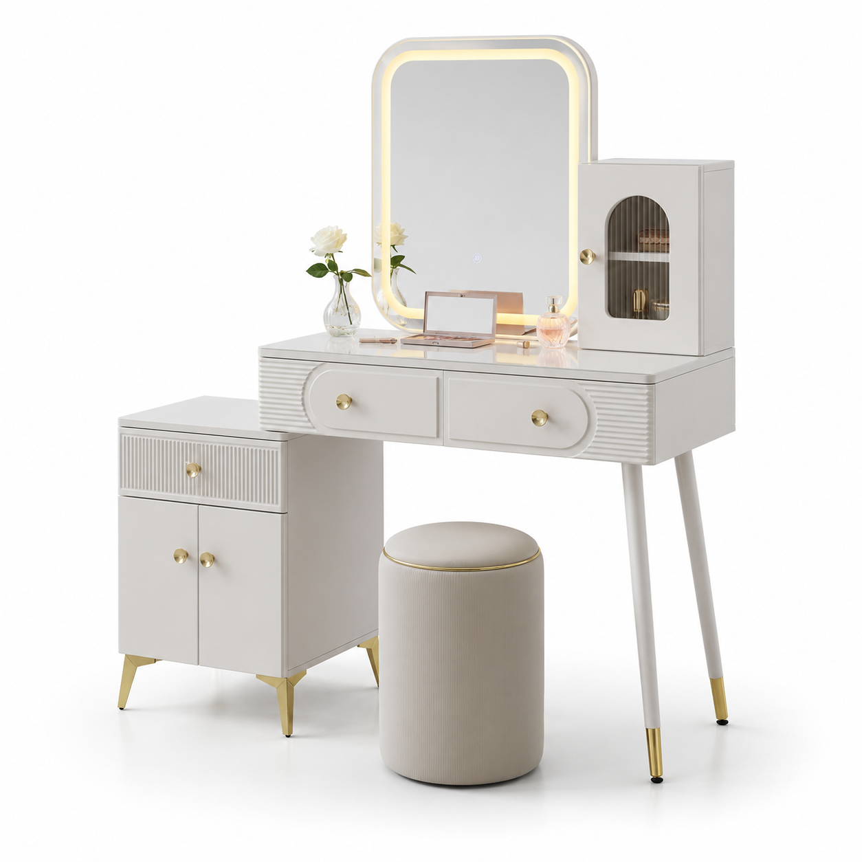 Dressing Table & Stool 62077-DGWT