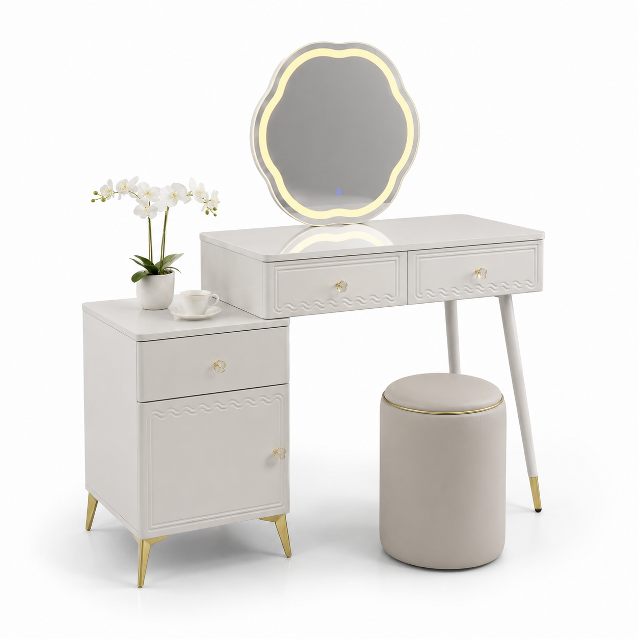 Dressing Table & Stool 62079-DGWT