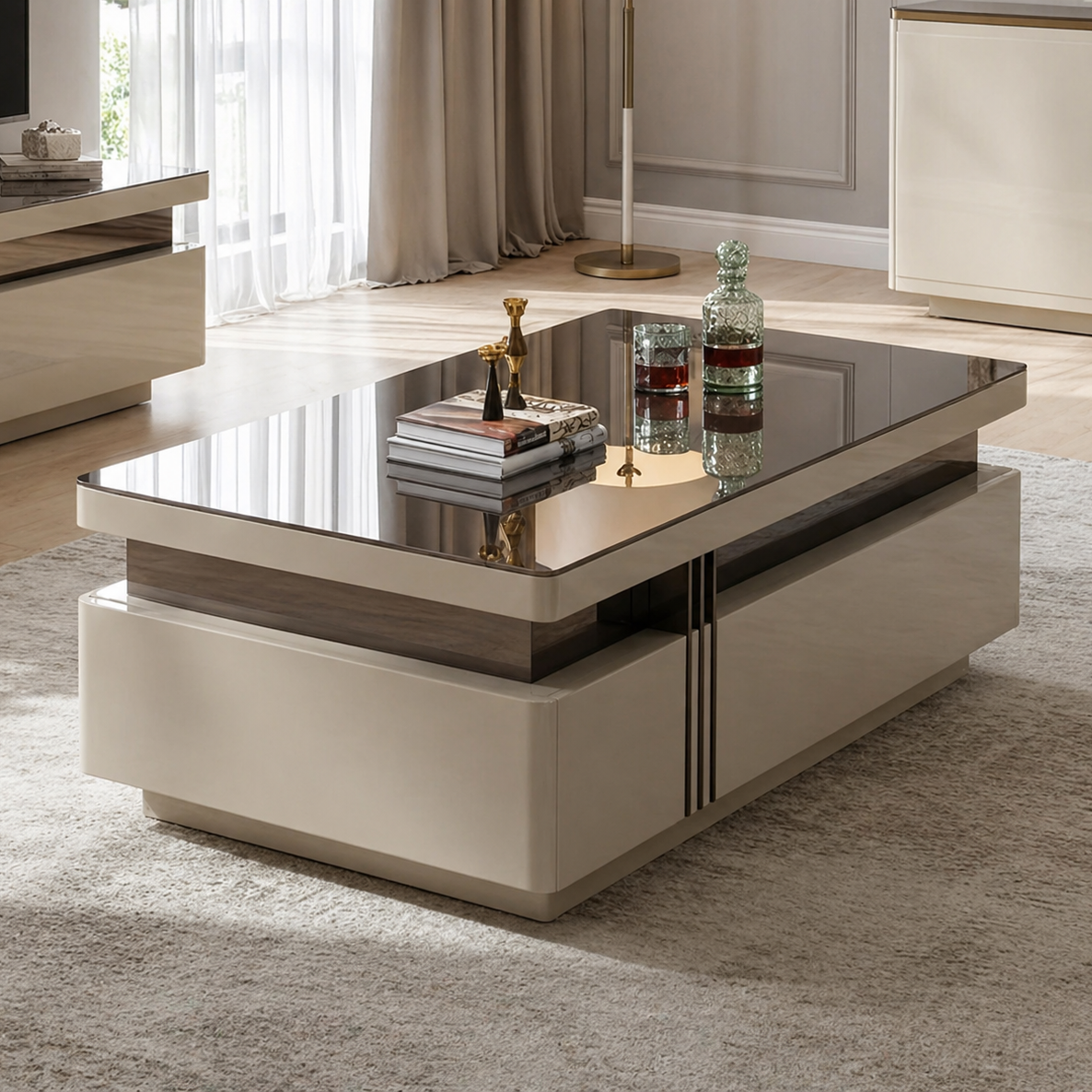 Coffee Table 92245-CTGY/BK