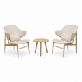 Bolivia Set (2 Lounge Chair + 1 Table) Natural
