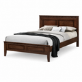 Darwin Wooden Bedframe Only - Cappuccino (King Size)