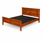 Darwin Wooden Bedframe Only - Oak (Queen Size)