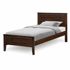 Darwin Wooden Bedframe Only - Cappuccino (Super Single Size)