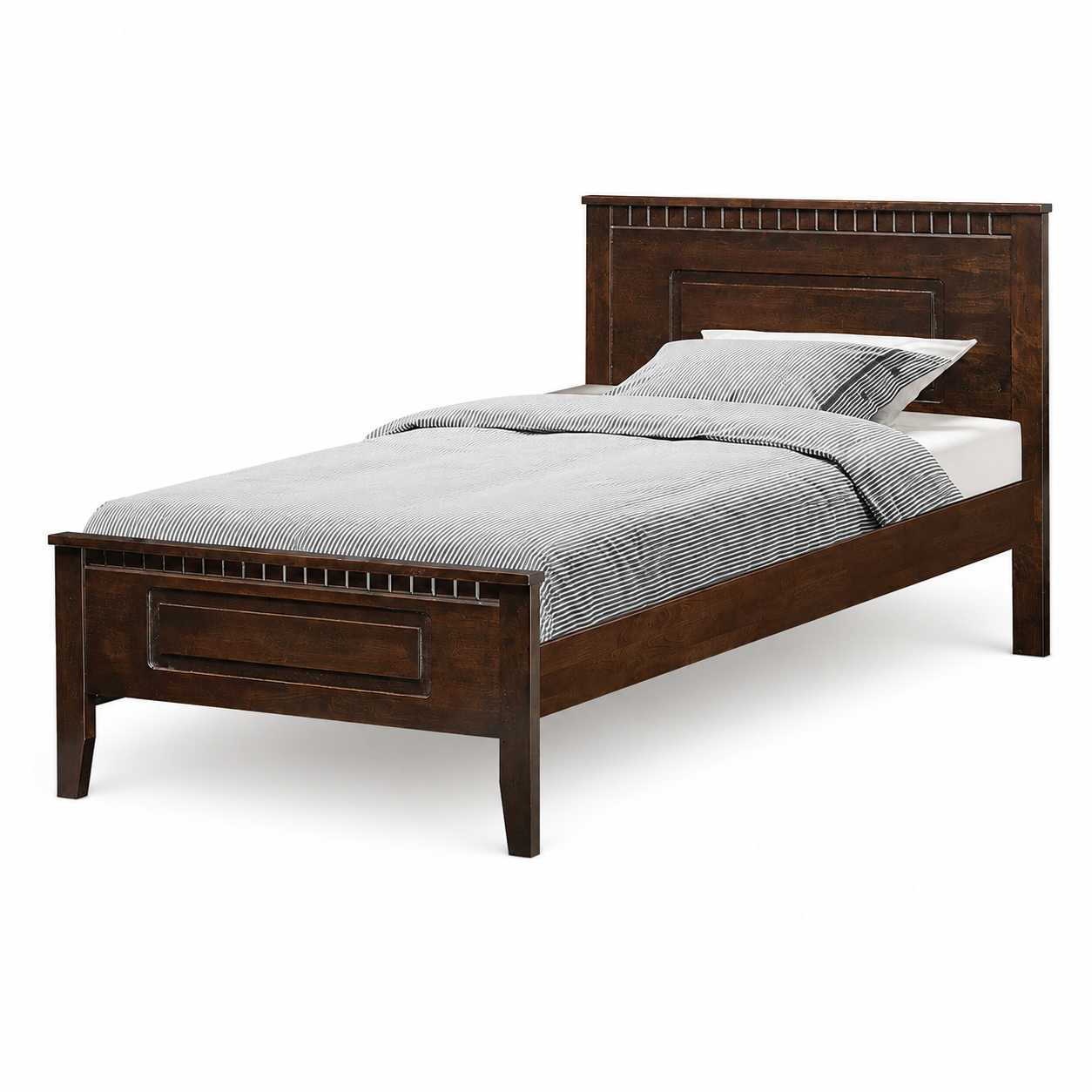 Darwin Wooden Bedframe Only - Cappuccino (Super Single Size)
