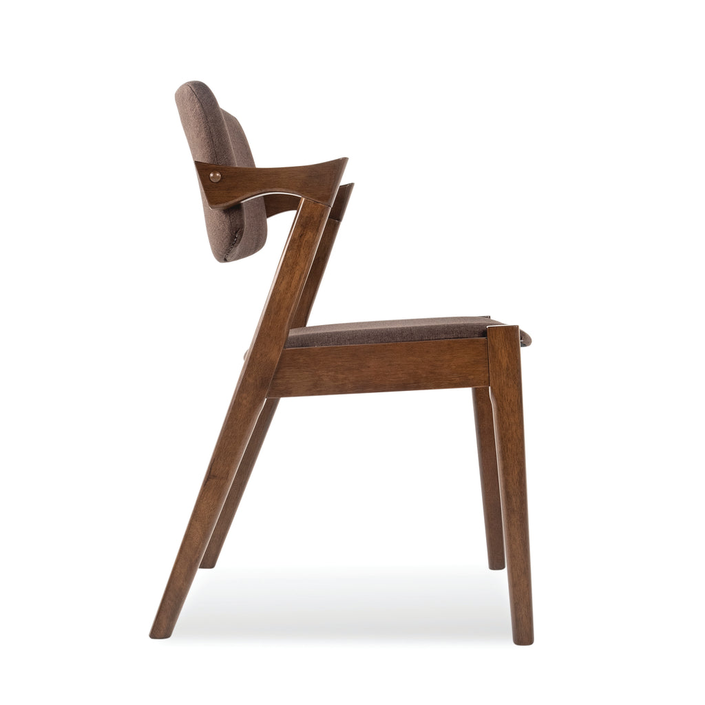 Elegant Dining Chair - Medium Brown