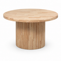 Full Muji Round Dining Table - Natural