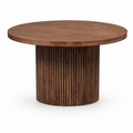 Full Muji Round Dining Table - Walnut