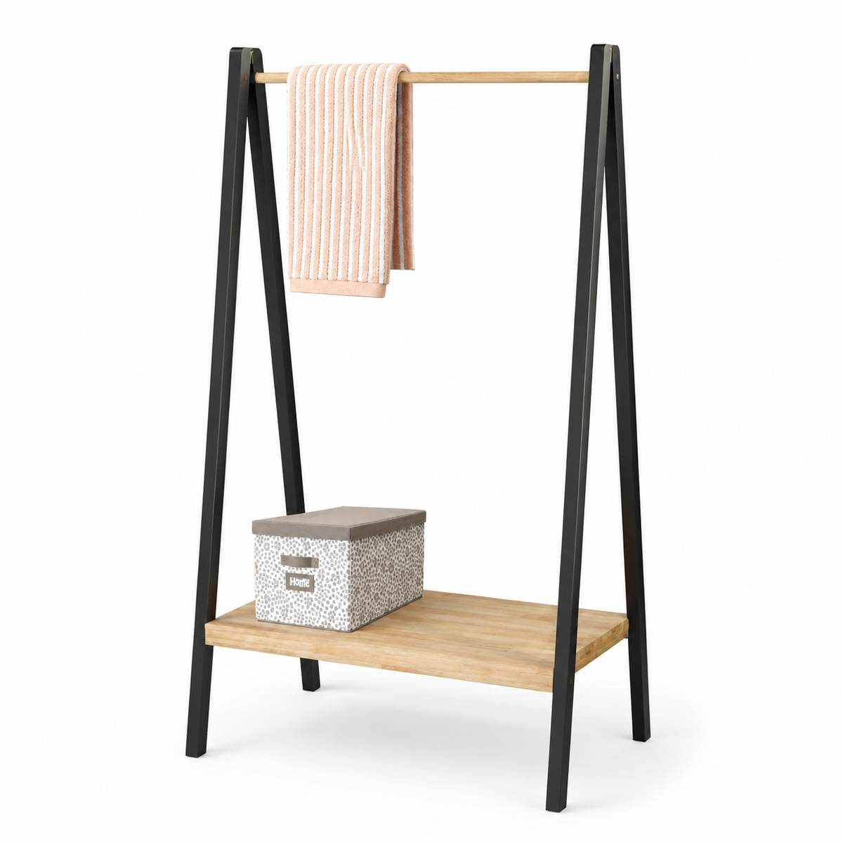 Harto Cloth Hanger - Black + Natural