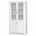 Heritage Bookcase With Door - White