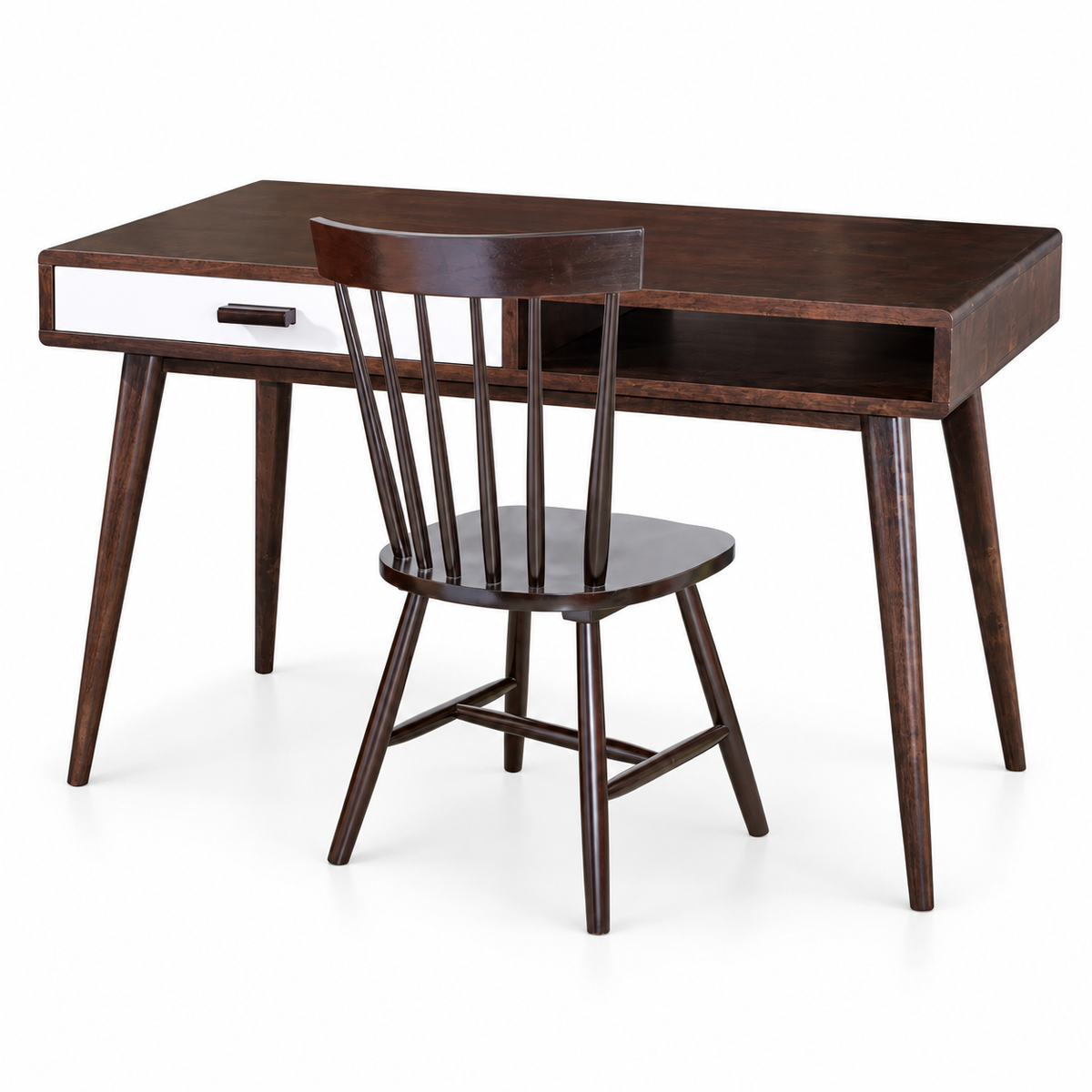 Hollywood Writing Desk Set - Cappuccino (L1200)