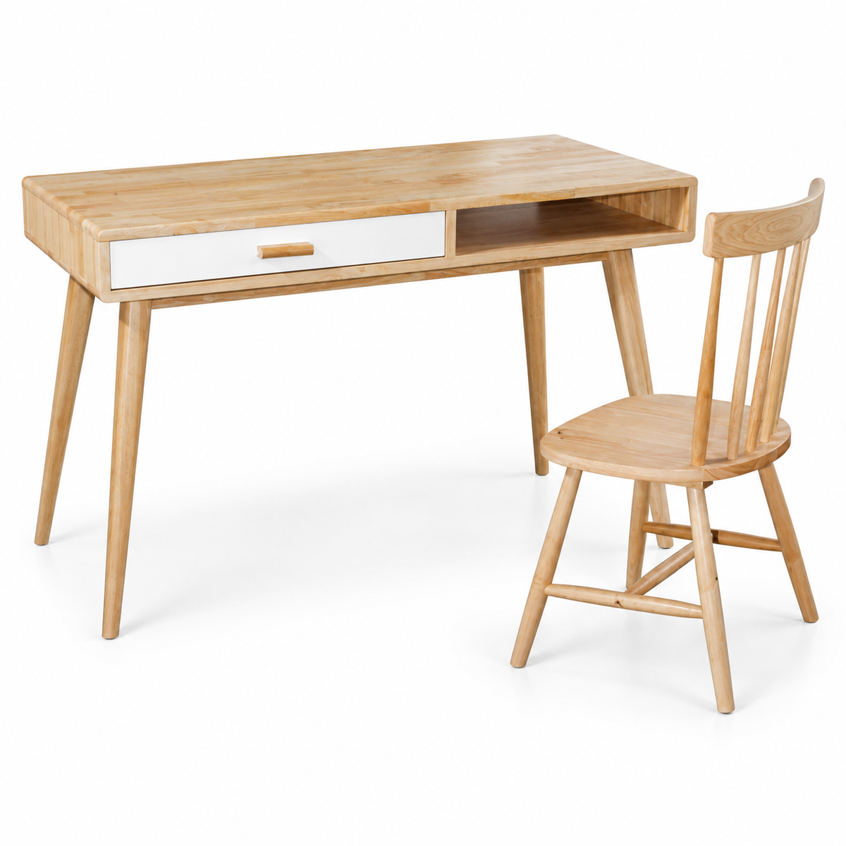 Hollywood Writing Desk Set - Natural (L1200)