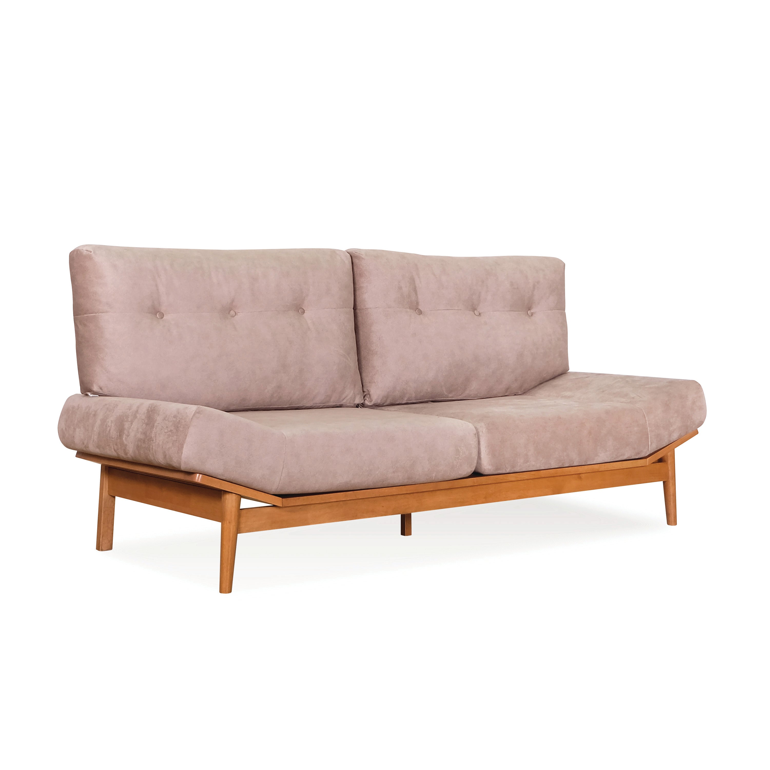 Kino 3 Seater Sofa - Light Walnut