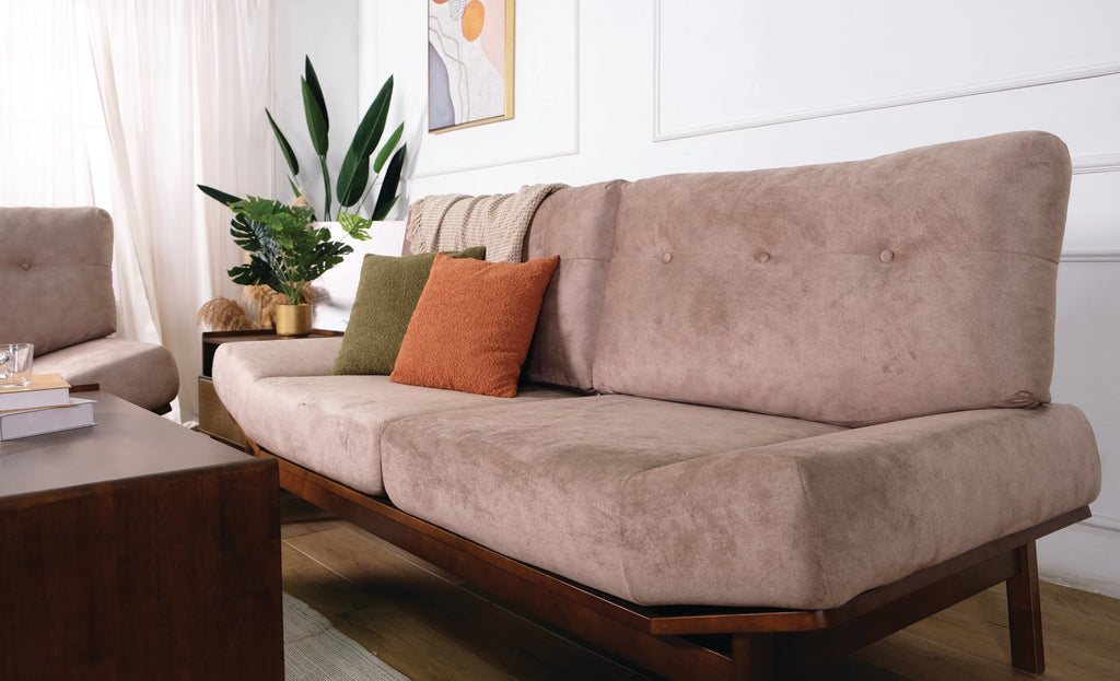 Kino 3 Seater Sofa - Medium Brown