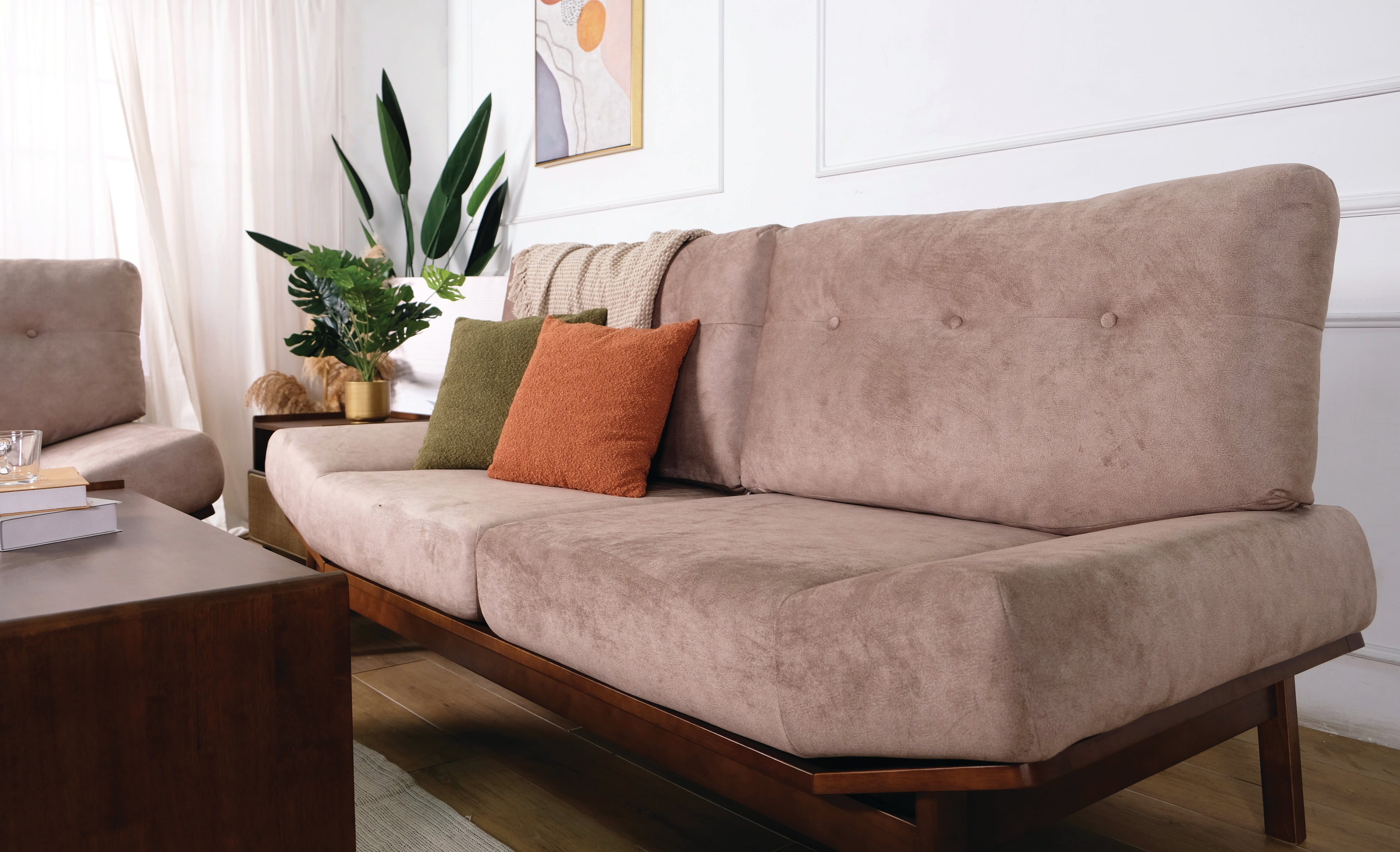 Kino 3 Seater Sofa - Medium Brown