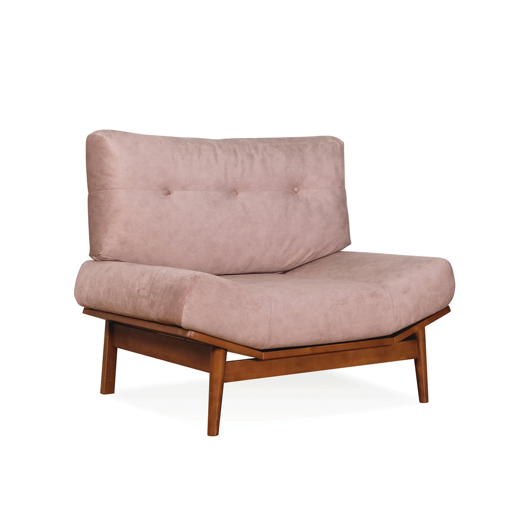 Kino 1 Seater Sofa - Medium Brown
