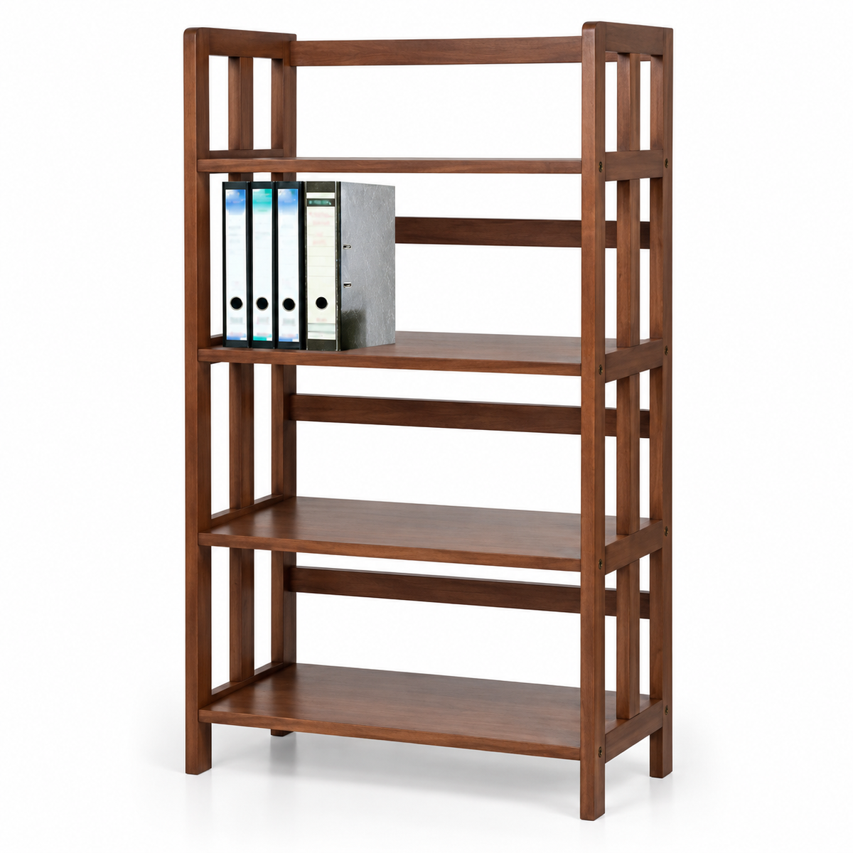 Mate 4 Tiers Bookcase - Walnut (H1320)