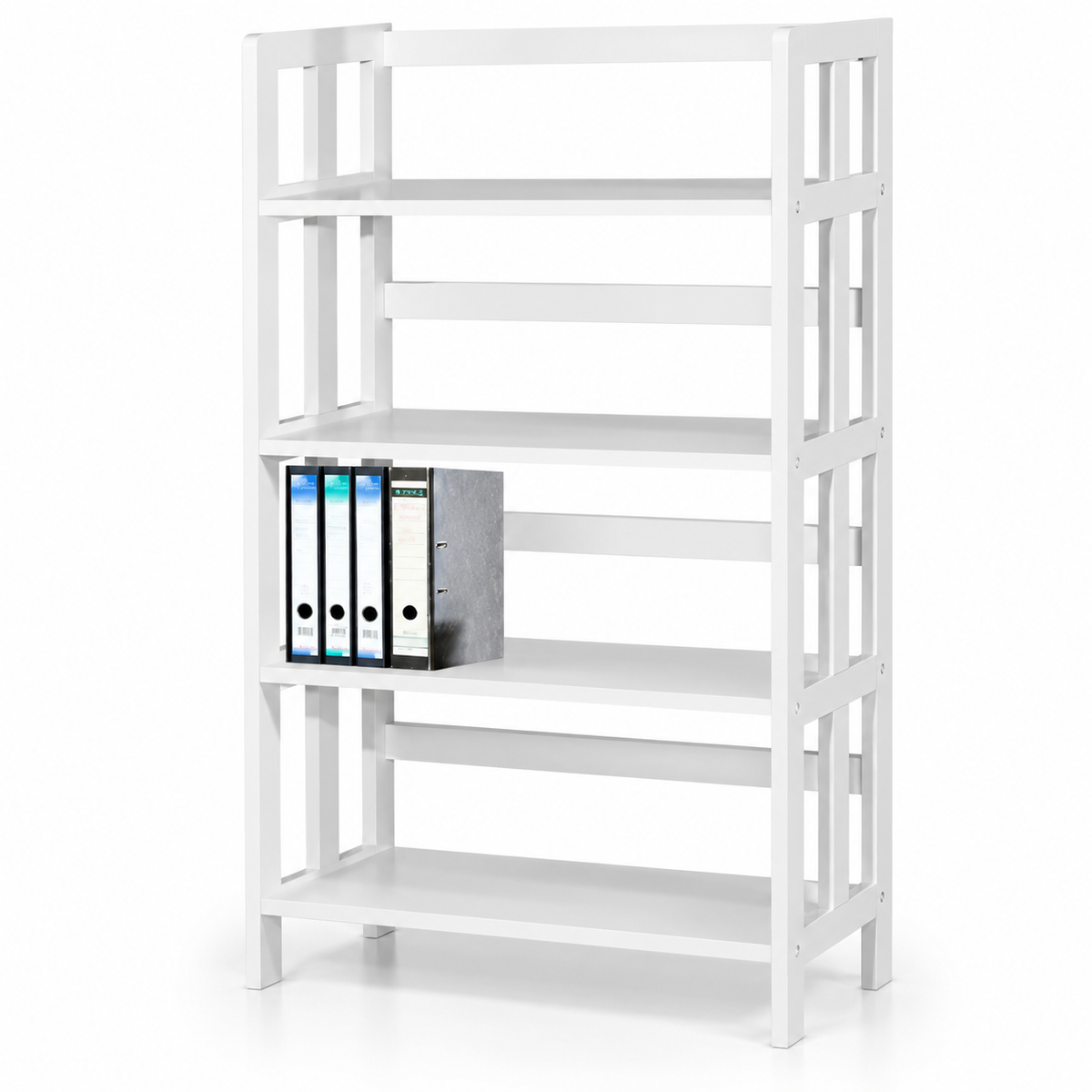 Mate 4 Tiers Bookcase - White (H1320)