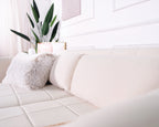Mika 3 Seater Sofa - Soft Cream White