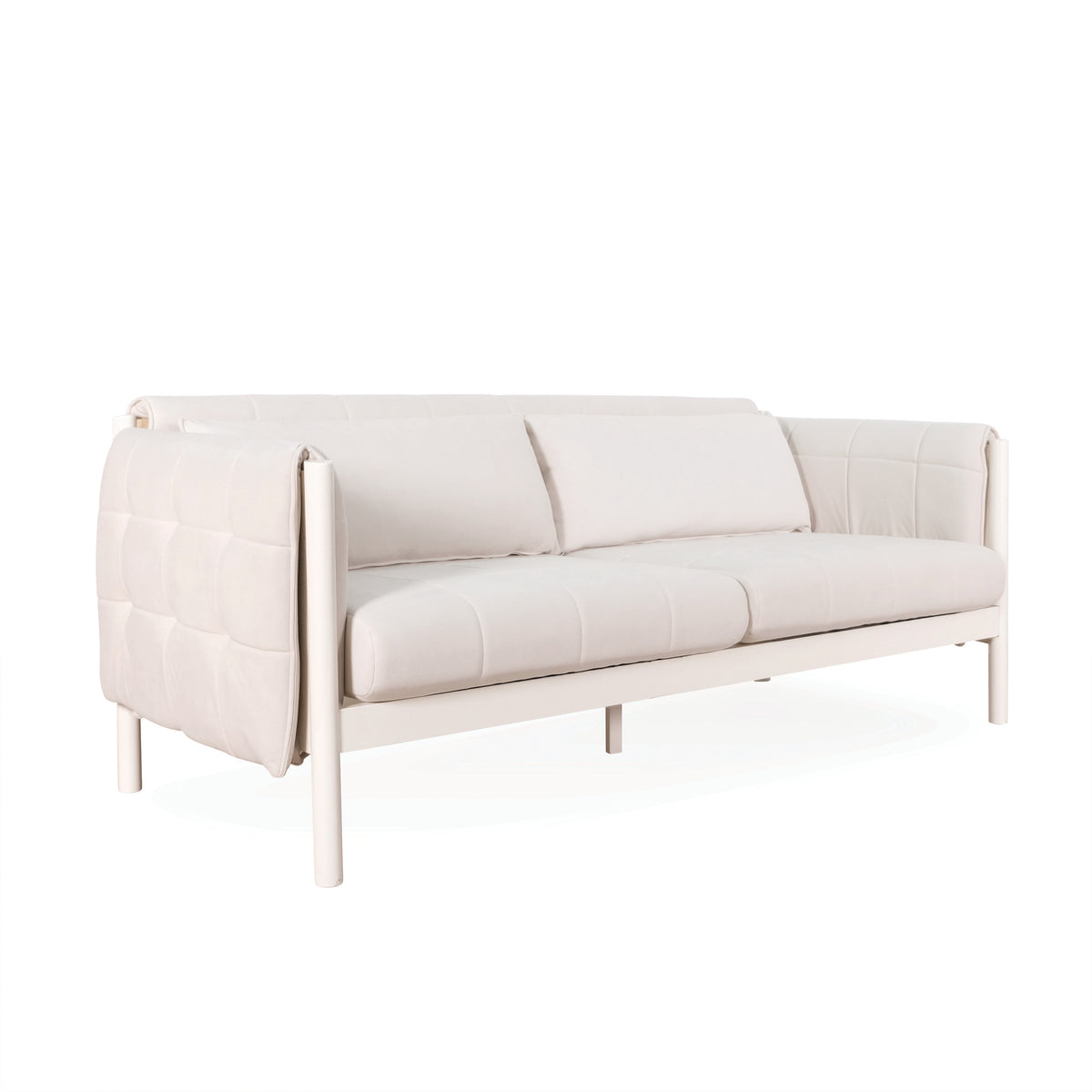 Mika 3 Seater Sofa - Soft Cream White
