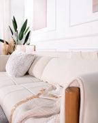 Mika 3 Seater Sofa - Light Walnut