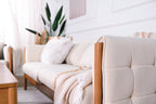 Mika 3 Seater Sofa - Light Walnut