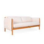 Mika 3 Seater Sofa - Light Walnut
