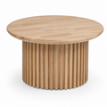 Muji Round Coffee Table - Natural