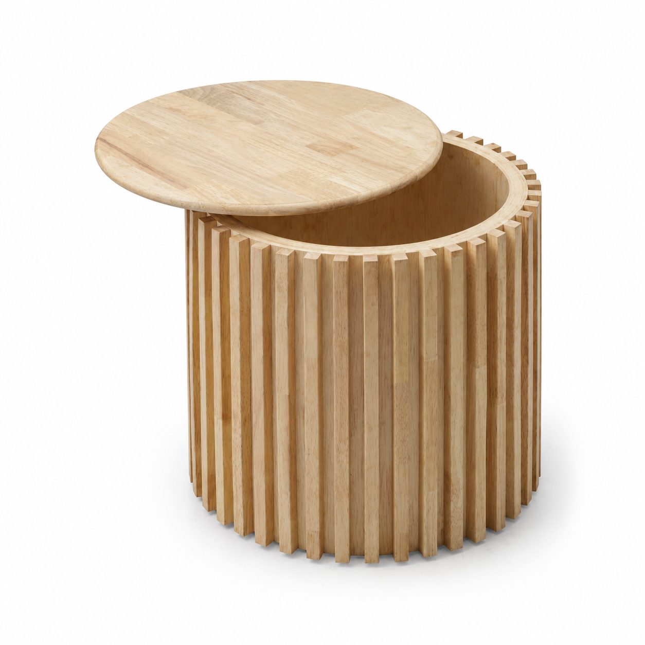 Muji Storage Lamp Table - Natural