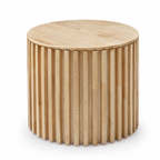 Muji Storage Lamp Table - Natural