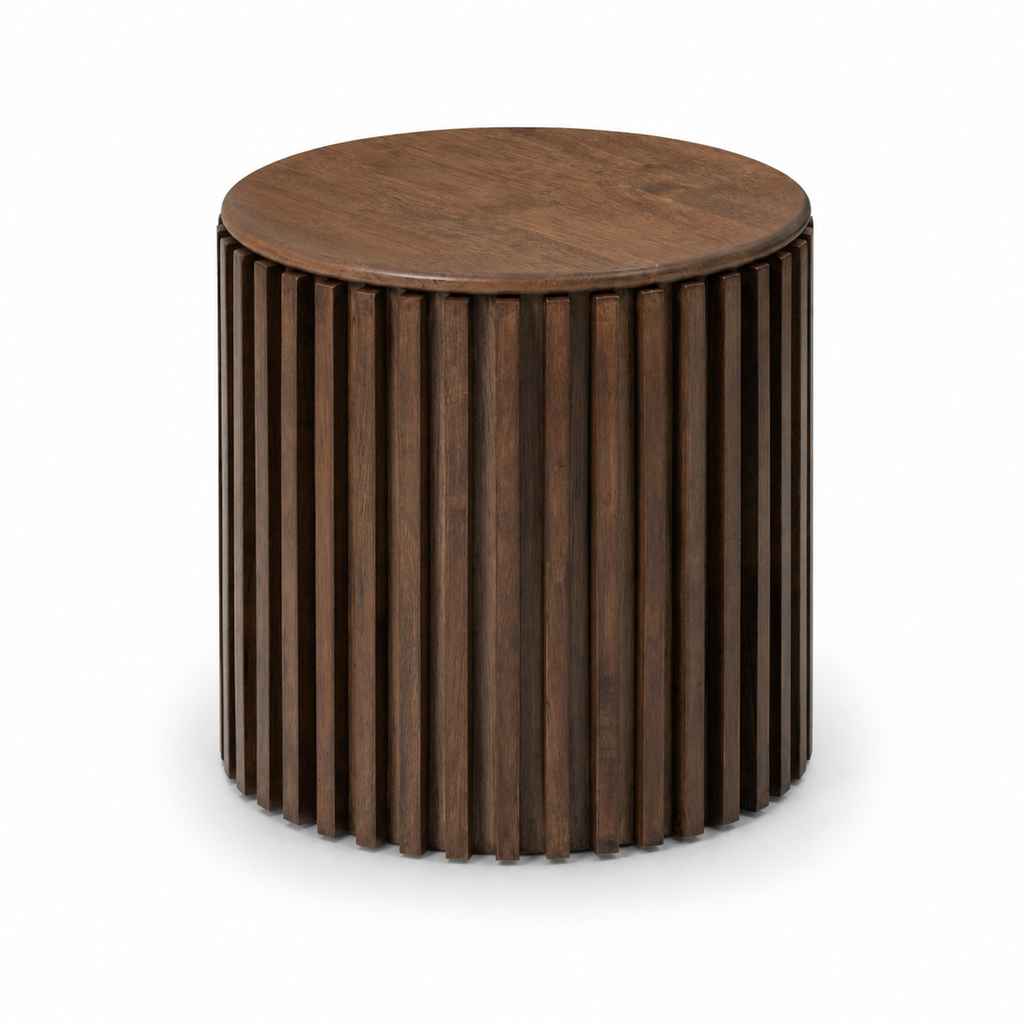 Muji Storage Lamp Table - Walnut