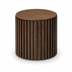 Muji Storage Lamp Table - Walnut