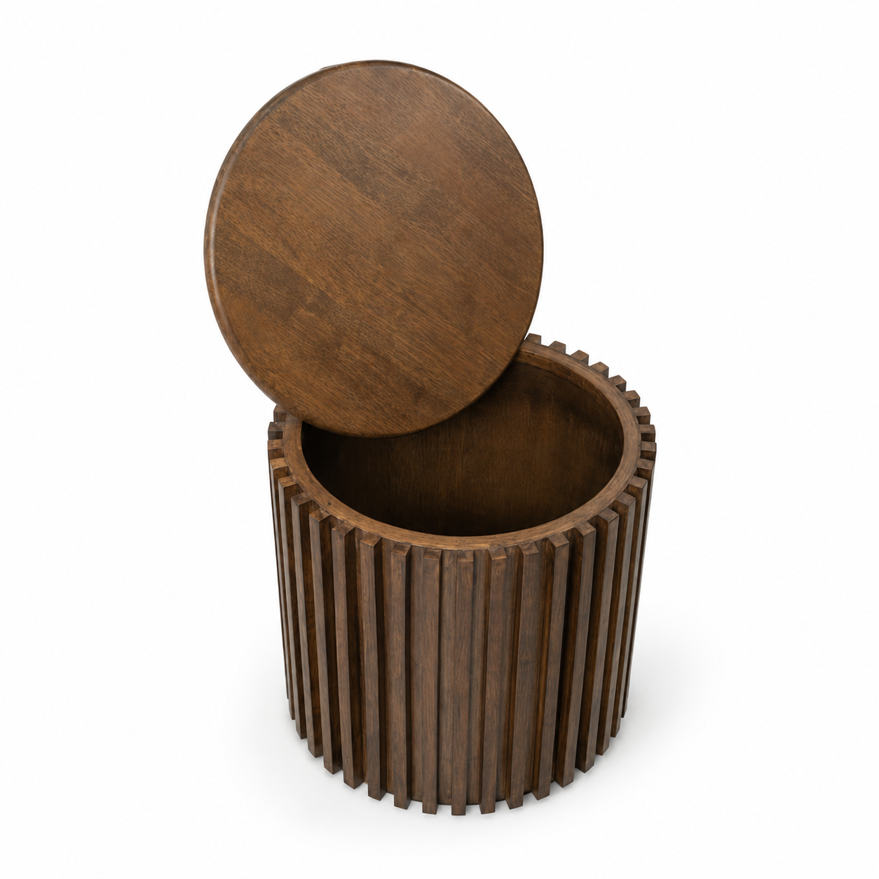 Muji Storage Lamp Table - Walnut
