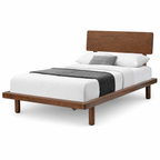 Muji Wooden Bedframe Only - Walnut (Single Size)