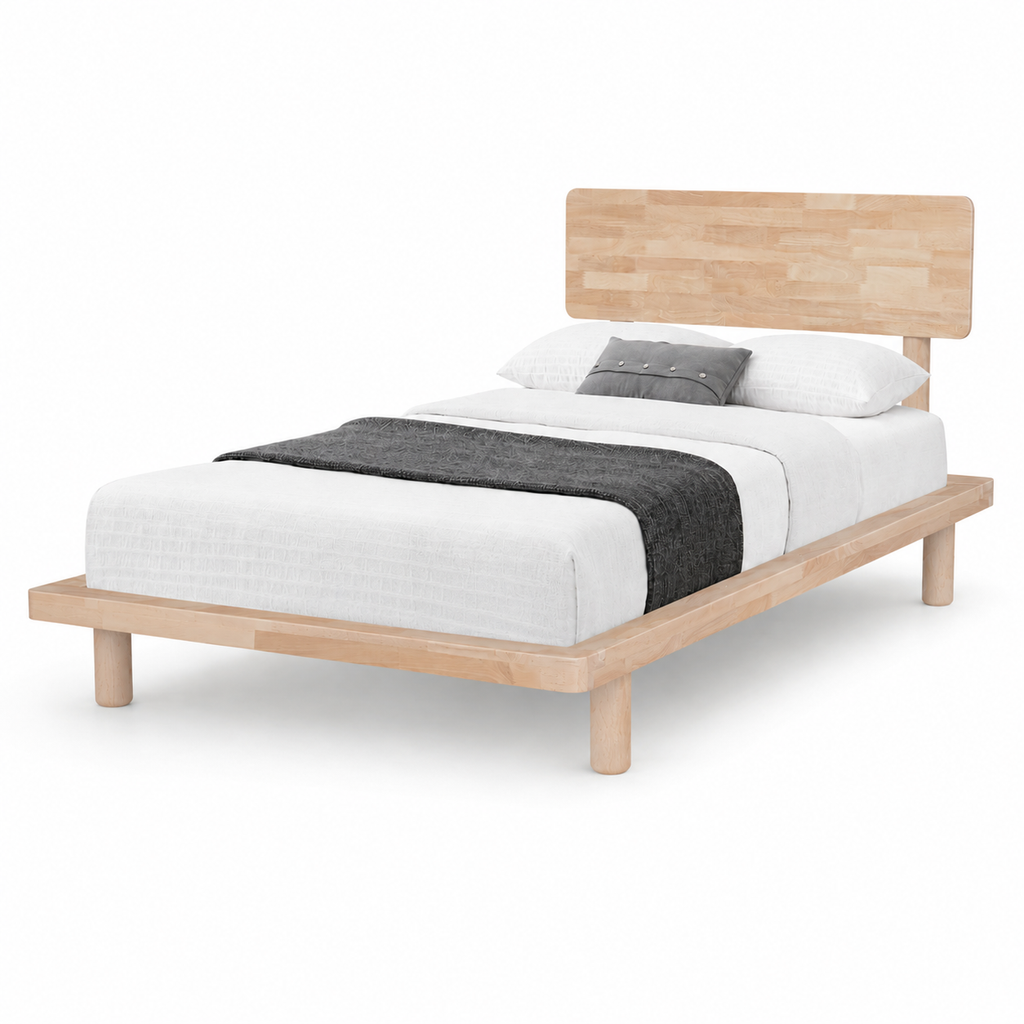 Muji Wooden Bedframe Only - Natural (Super Single Size)