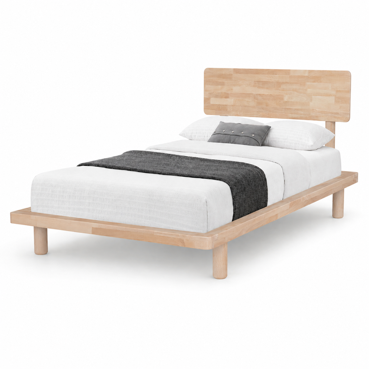 Muji Wooden Bedframe Only - Natural (Super Single Size)