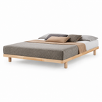 Ninja Wooden Divan Only - Natural (Queen Size)