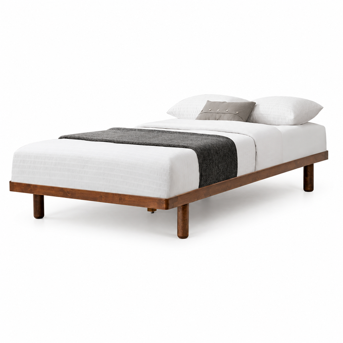 Ninja Wooden Divan - Walnut (Super Single Size)