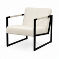 Oxford Lounge Chair -  Beige Fabric