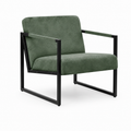 Oxford Lounge Chair -  Green Fabric