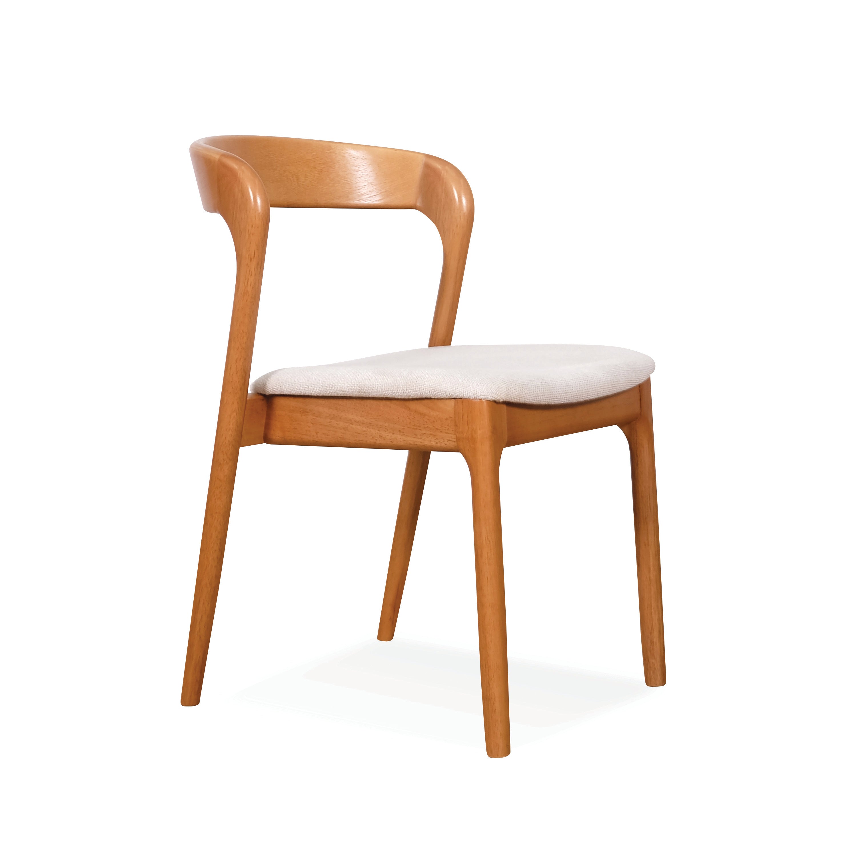 Ruby Dining Chair - Light Walnut