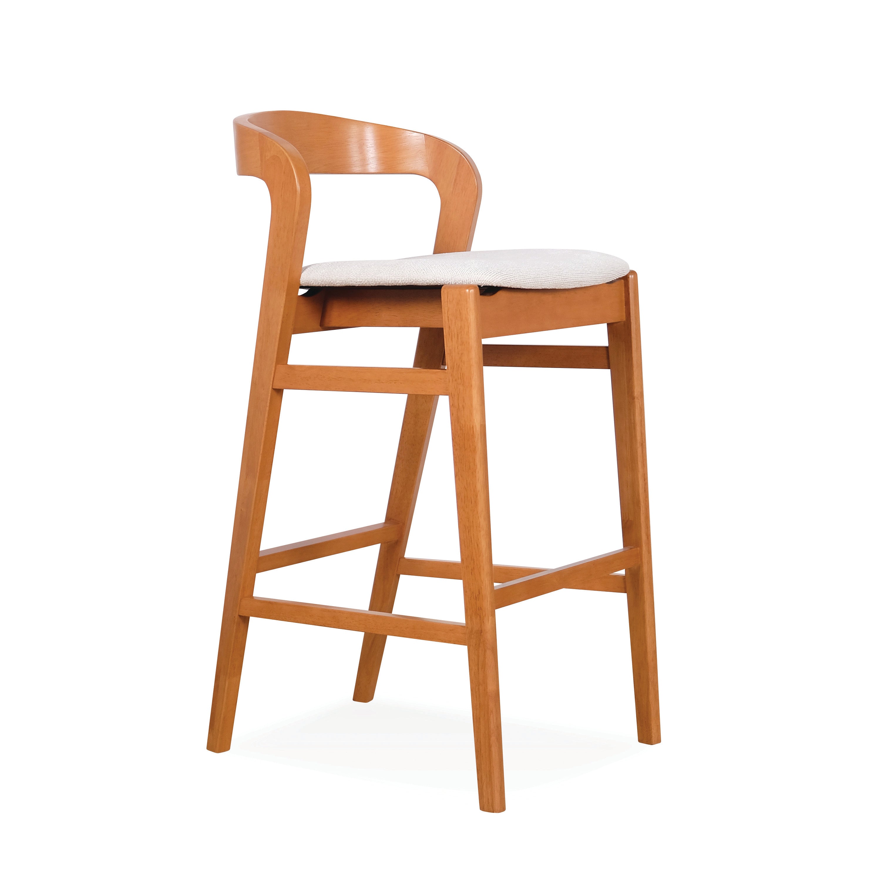 Ruby Pub Stool - Light Walnut (SH728)