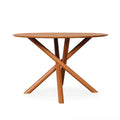 Ruby Dining Table (1200DIA) - Light Walnut