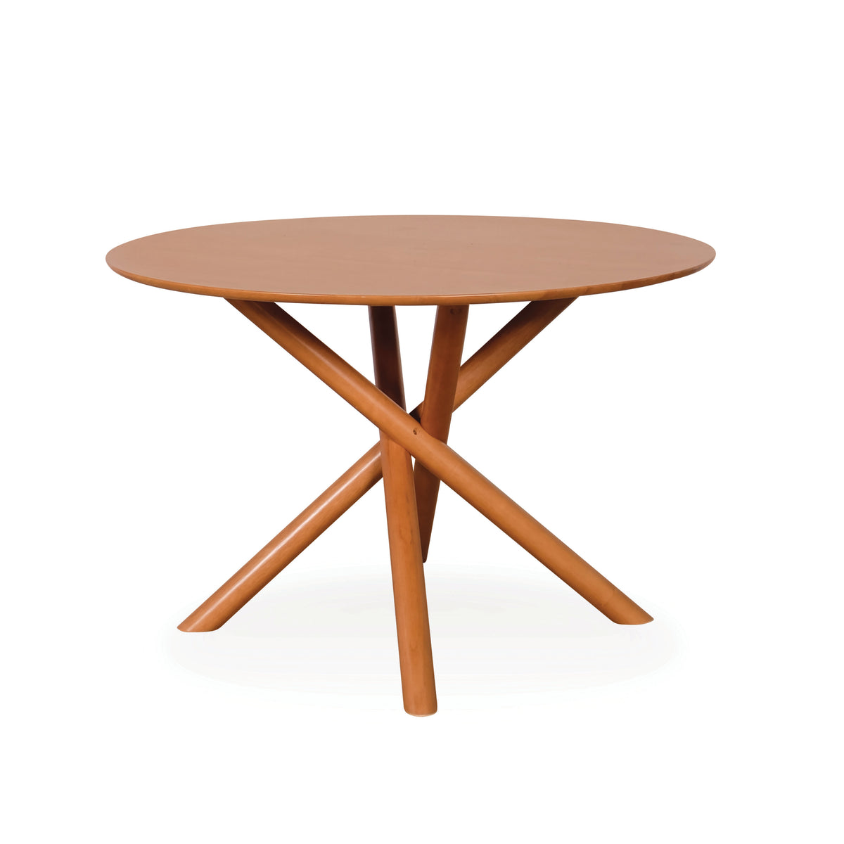 Ruby Dining Table (1200DIA) - Light Walnut