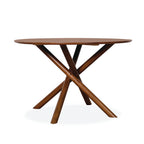 Ruby Dining Table (1200DIA) - Medium Brown