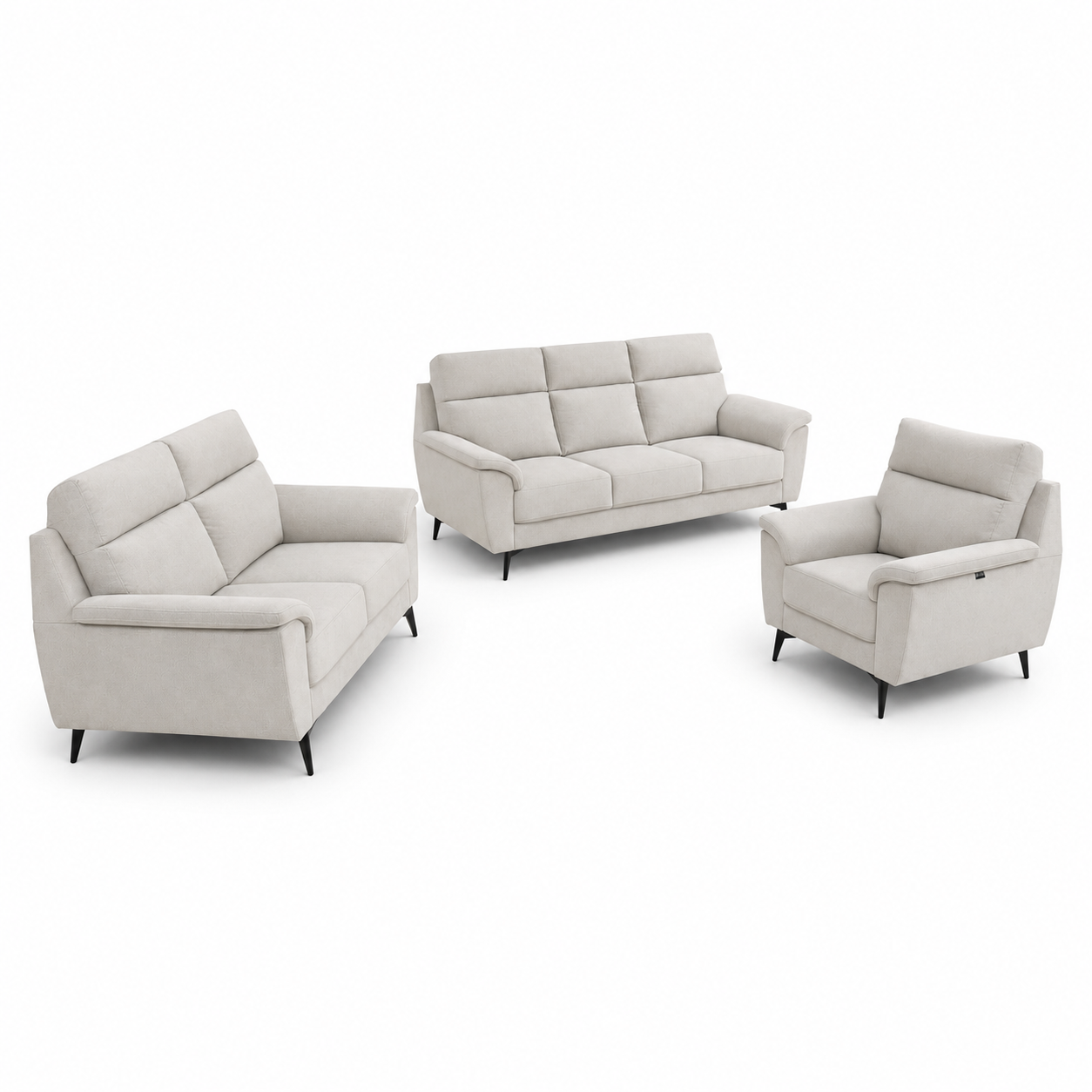 Sofa Set SF1025 1+2+3 Brown (Pets Friendly Fabric)
