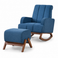Rocking Chair + Stool SF1055 Blue
