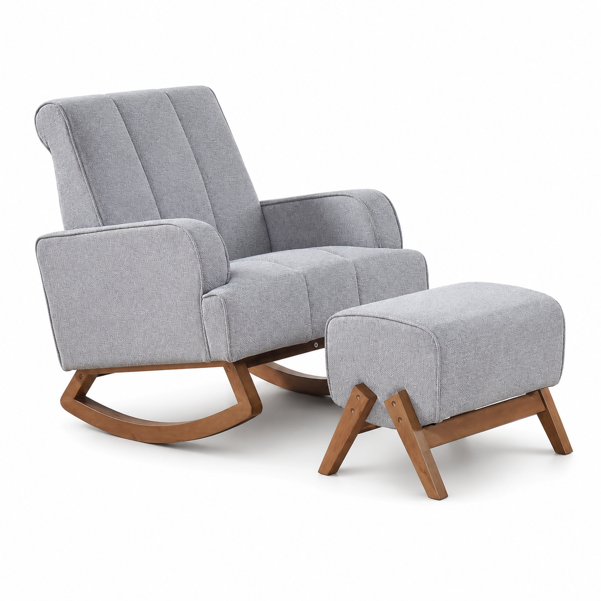 Rocking Chair + Stool SF1055 Grey