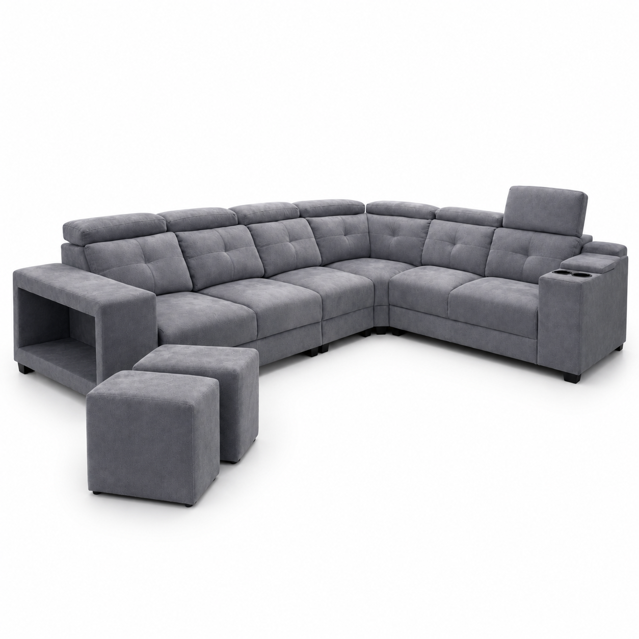 Corner Sofa SF1068 Grey (Pets Friendly Fabric)