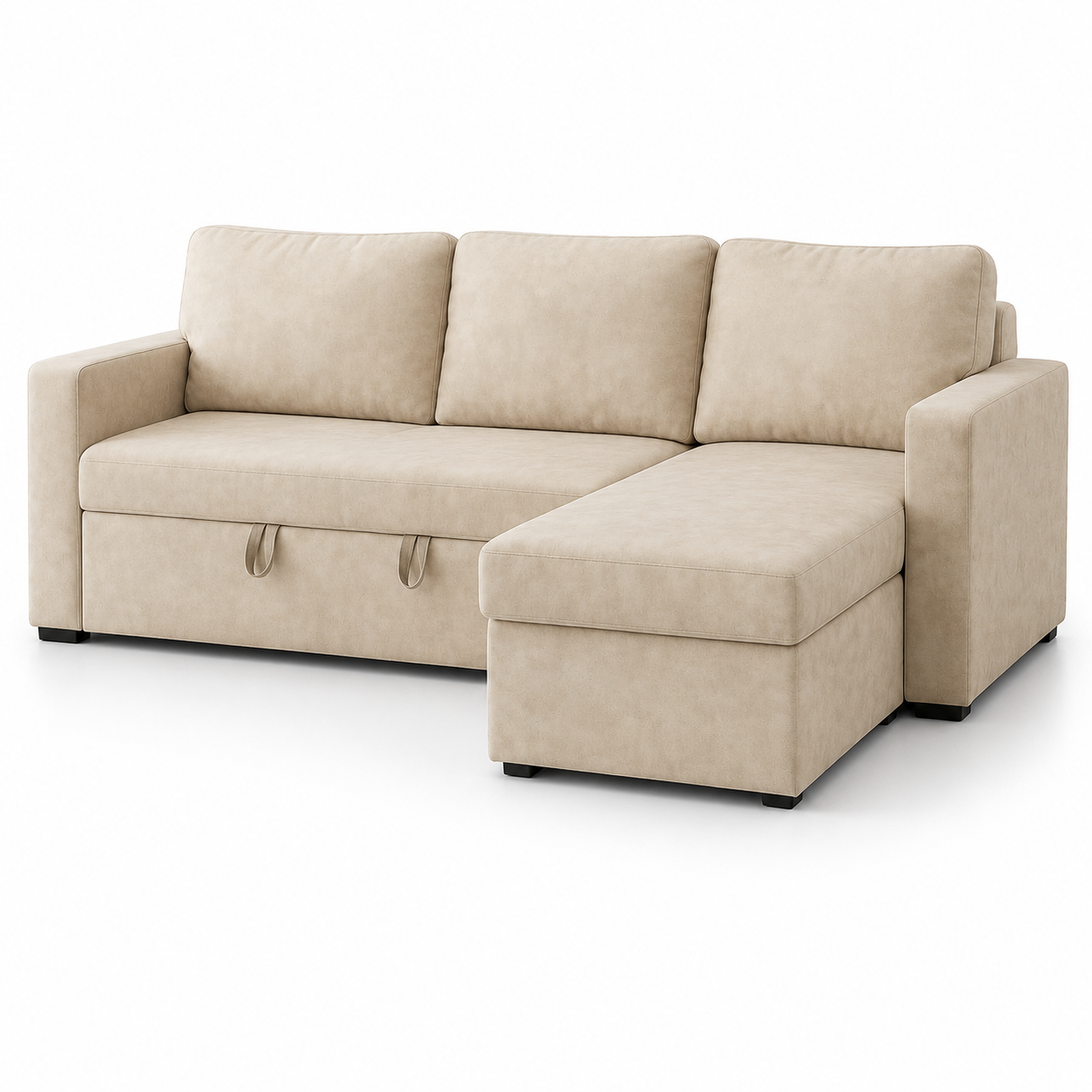 Sofa Bed With Storage SFB3005 Beige (Pet Friendly Fabric)